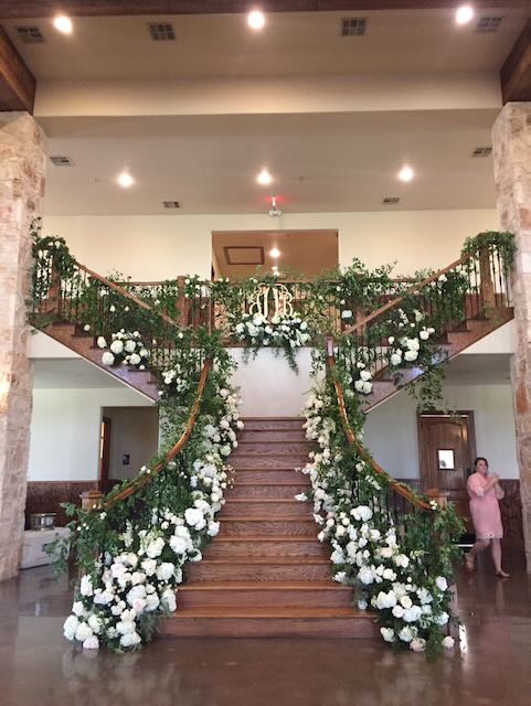 Floral Staircase Decoration